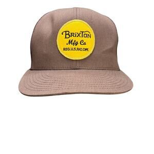 Brixton Manufacturing Co Trucker Hat Skater Skateboard Mesh Snapback Brown Cap